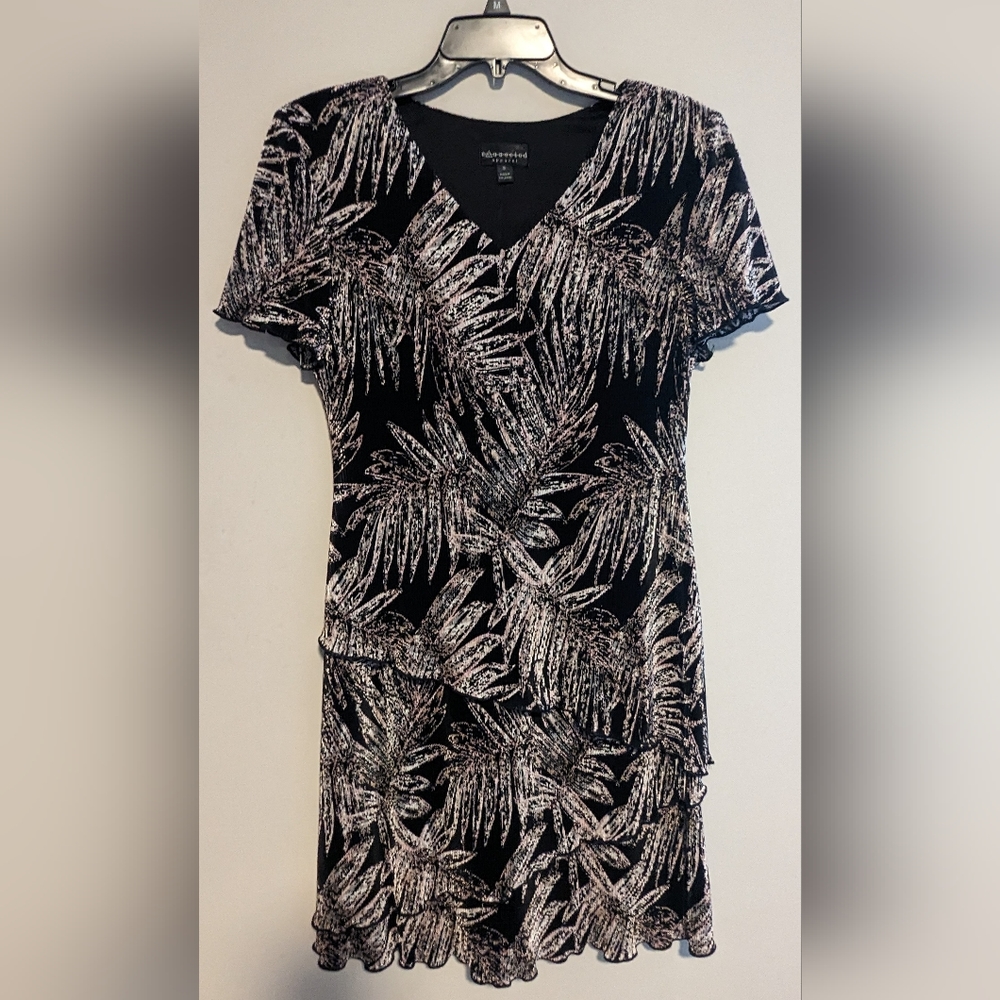 CONNECTED APPAREL Self-Lining Dress Size 8 Multicolored